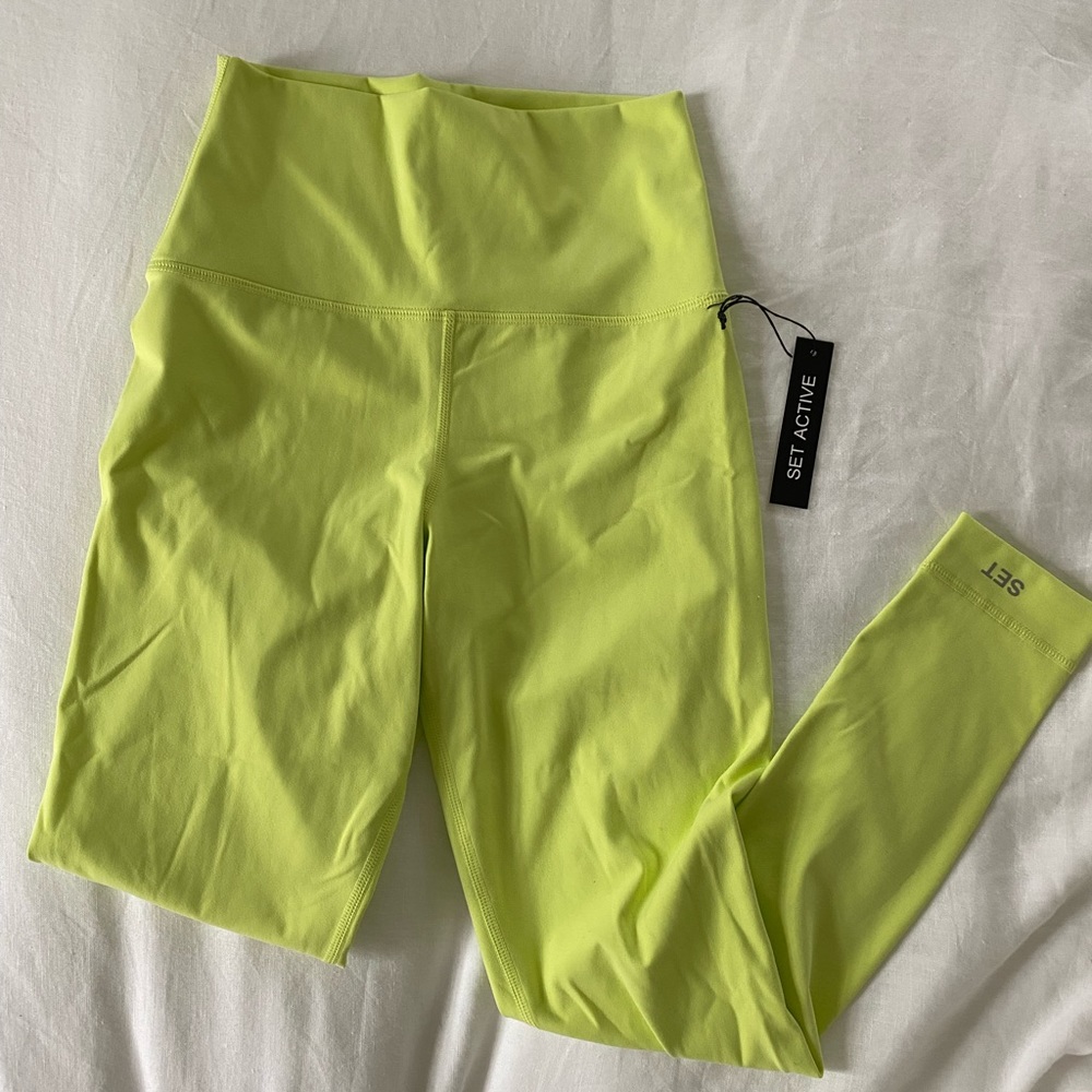 Set Active leggings in lime green size S